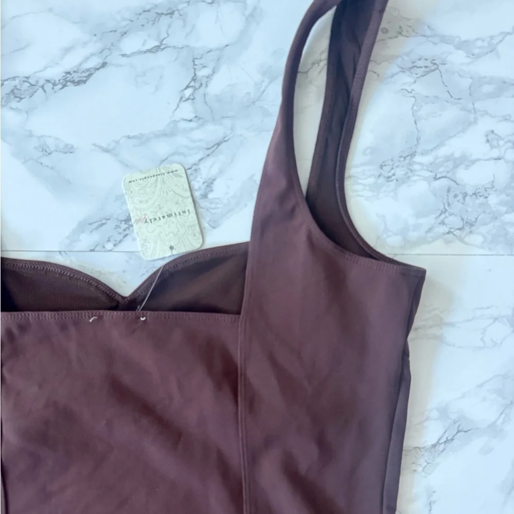 NWT Intimately Free People Somewhere Sometime Cami Brown Chicory Coffee - Picture 4 of 4